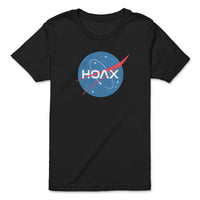 Load image into Gallery viewer, NASA Hoax Youth T-Shirt Black Color
