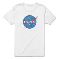 Load image into Gallery viewer, NASA Hoax Youth T-Shirt White Color
