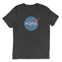 Load image into Gallery viewer, NASA Hoax Premium Triblend T-Shirt Black  Color
