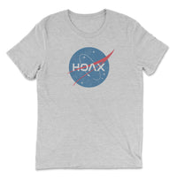 Load image into Gallery viewer, NASA Hoax Premium Triblend T-Shirt White Color
