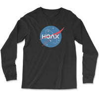Load image into Gallery viewer, NASA Hoax Long Sleeve Shirt Black Color
