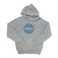 Load image into Gallery viewer, NASA Hoax Hoodie Sport grey color
