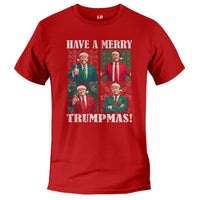 Load image into Gallery viewer, Have A Merry Trumpmas Trump T shirt red color

