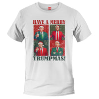 Load image into Gallery viewer, Have A Merry Trumpmas Trump T shirt white color
