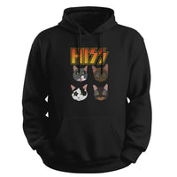 Load image into Gallery viewer, Hiss Kiss Hoodie Black color
