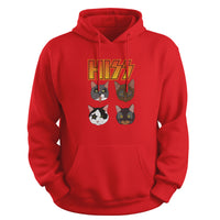 Load image into Gallery viewer, Hiss Kiss Hoodie Red color
