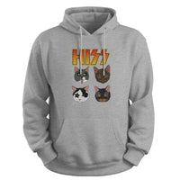 Load image into Gallery viewer, Hiss Kiss Hoodie sport grey color
