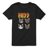 Load image into Gallery viewer, Hiss Kiss Youth Tee black  color

