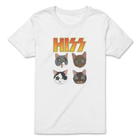 Load image into Gallery viewer, Hiss Kiss Youth Tee white color
