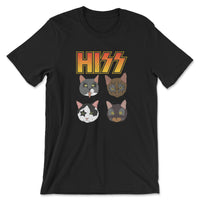 Load image into Gallery viewer, Hiss Kiss Tee black color
