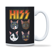 Load image into Gallery viewer, Hiss Kiss Mug 15oz Black Color
