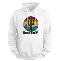 Load image into Gallery viewer, Am I Really Huggable Hoodie white color
