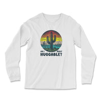 Load image into Gallery viewer, Am I Really Huggable Long Sleeve Shirt white color

