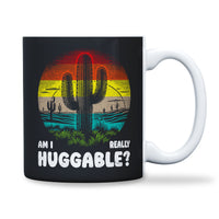 Load image into Gallery viewer, Am I Really Huggable Mug 11oz black color
