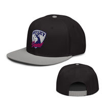 Load image into Gallery viewer, Husky Squad Snapback Hat gray black color

