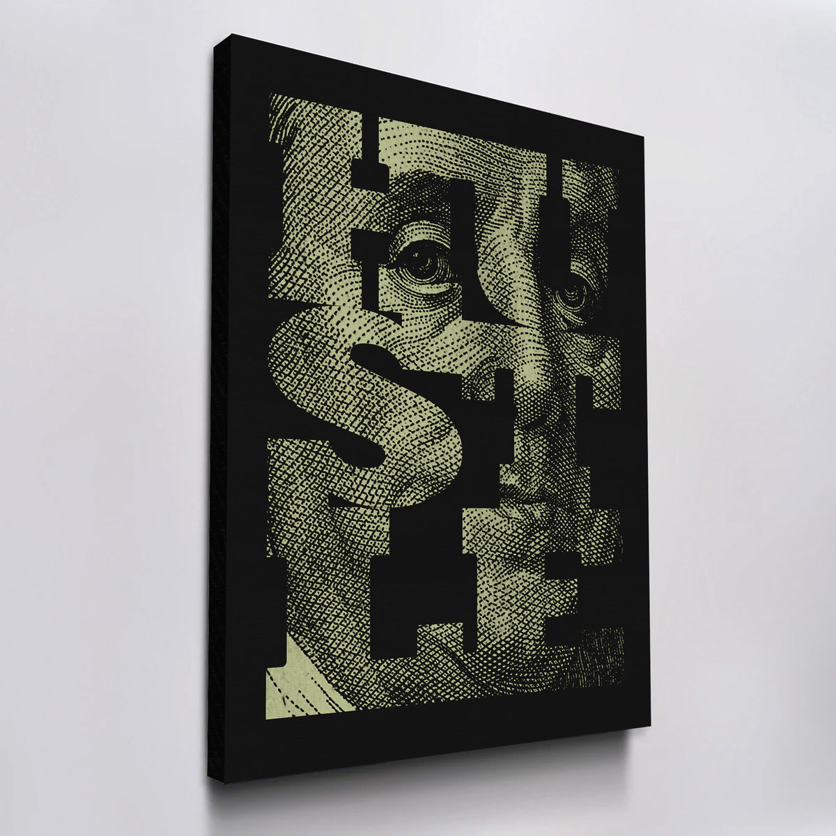 Hustle Vertical Canvas Wall Art