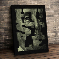 Load image into Gallery viewer, Hustle Motivational Vertical Canvas Wall Art
