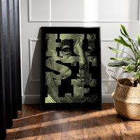 Load image into Gallery viewer, Hustle Motivational Vertical Framed Canvas Wall Art
