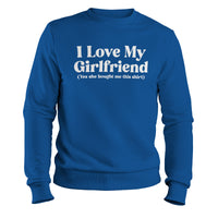 Load image into Gallery viewer, Girlfriend Approved Crewneck royal color
