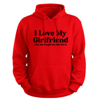 Load image into Gallery viewer, Girlfriend Approved Hoodie red color
