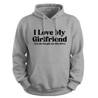 Load image into Gallery viewer, Girlfriend Approved Hoodie sport grey  color
