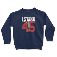 Load image into Gallery viewer, i stand with 45 youth crewneck sweatshirt
