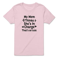 Load image into Gallery viewer, I&#39;m In Charge Youth Tee pink color

