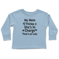 Load image into Gallery viewer, I'm In Charge Toddler Long Sleeve light blue color
