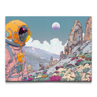 Load image into Gallery viewer, Beyond The Stars Astronaut Horizontal Canvas Wall Art
