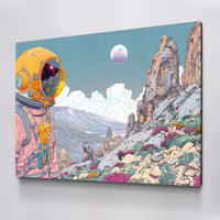 Load image into Gallery viewer, Beyond The Stars Astronaut Horizontal Canvas Wall Art
