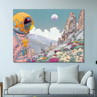 Load image into Gallery viewer, Beyond The Stars Astronaut Horizontal Canvas Wall Art
