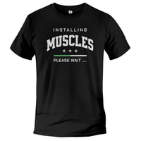 Load image into Gallery viewer, Installing Muscles Tee black color
