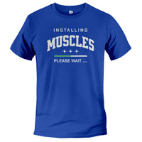 Load image into Gallery viewer, Installing Muscles Tee true royal color
