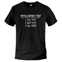 Load image into Gallery viewer, Intelligence Test Tee black color

