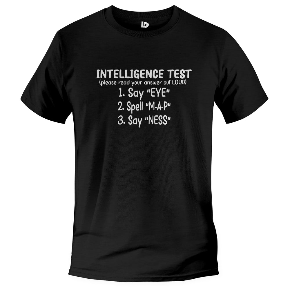 Intelligence Test Tee black color