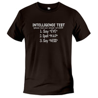 Load image into Gallery viewer, Intelligence Test Tee brown color
