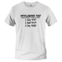 Load image into Gallery viewer, Intelligence Test Tee white color
