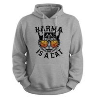 Load image into Gallery viewer, KARMA IS A CAT, CAT LOVER HOODED SWEATSHIRT
