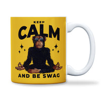Load image into Gallery viewer, Keep Calm and Be Swag Mug 11oz yellow color
