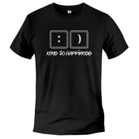 Load image into Gallery viewer, keys to happiness unique tshirt, inspirational black
