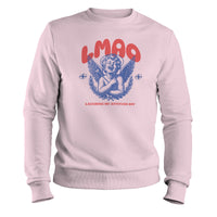 Load image into Gallery viewer, LMAO Crewneck Sweatshirt light pink color
