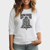 Load image into Gallery viewer, words of liberty long sleeve shirt 

