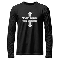 Load image into Gallery viewer, The Legend Long Sleeve Shirt black heather color
