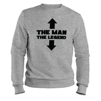Load image into Gallery viewer, The Legend Crewneck Sweatshirt sport grey color
