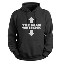 Load image into Gallery viewer, The Legend Hoodie dark heather color
