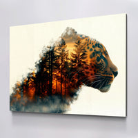 Load image into Gallery viewer, Leopard Manipulation Nature Horizontal Canvas Wall Art
