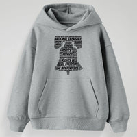 Load image into Gallery viewer, Words of Liberty Youth Hoodie | Sport Grey
