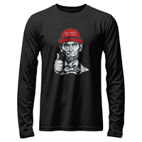 Load image into Gallery viewer, MAGA Abe Long Sleeve Shirt black heather color
