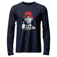 Load image into Gallery viewer, MAGA Abe Long Sleeve Shirt navy color
