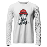Load image into Gallery viewer, MAGA Abe Long Sleeve Shirt white color
